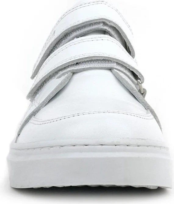 راكربلاس Genuine Leather White Velcro Young Men's Sports Shoes