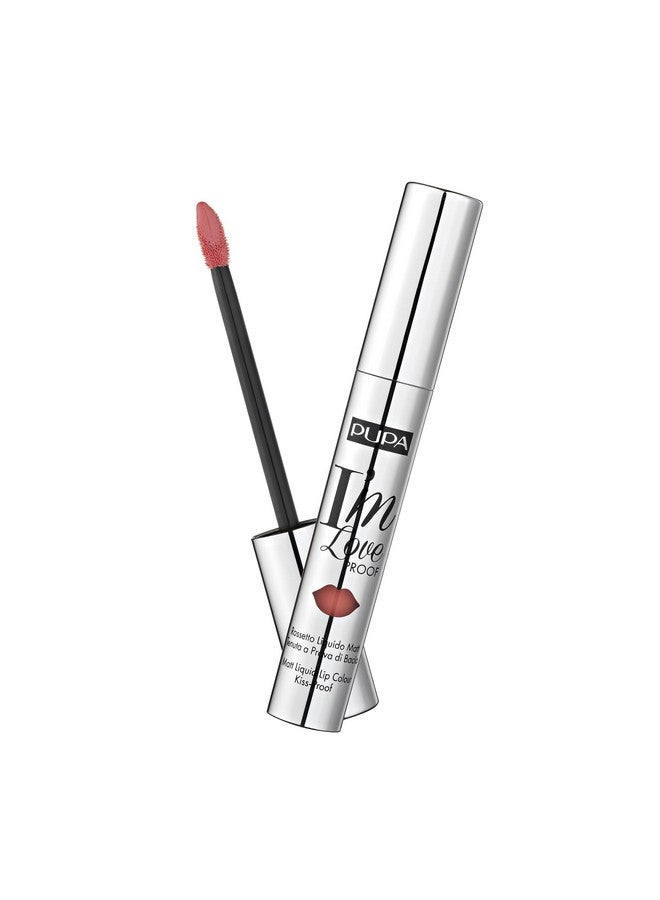 PUPA Milano I Am Love Proof Matt Liquid Lip Color Gives Super Intense Colour Offers A Matte Velvety Effect Ultra Comfortable Texture Adheres Perfectly To Lips 002 Delicate Nude 0.09 Oz - Image 2