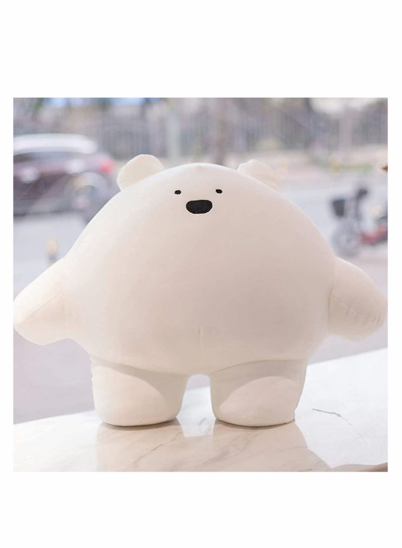 Y&D 9'' Cute Bear Plush Stuffed Animal Body Pillow Fat Cartoon Cylindrical Pillows for Kids, Super Soft Hugging Toy Gifts Bedding, Kids Sleeping Nap Kawaii  - Image 3