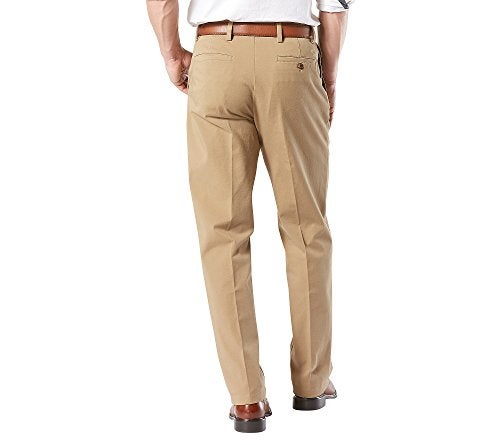 Dockers Men's Classic Fit Workday Smart 360 Flex Pants (Standard and Big & Tall), New British Khaki, 34W x 32L - Image 2