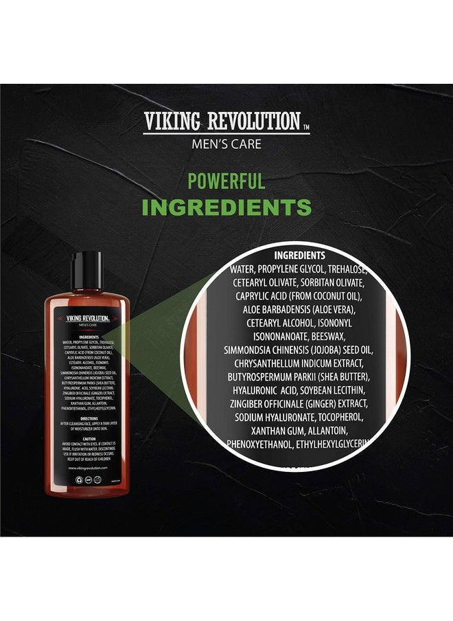 Viking Revolution Viking Revolution - Natural Moisturizer Cream for Skincare, Anti Wrinkle & Anti Aging Facial Cream/Lotion, Mens Face Care  - Image 4