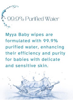 MYYA Myya Baby Wipes - 99.9% Purified Water (80 Wipes)  - Image 2