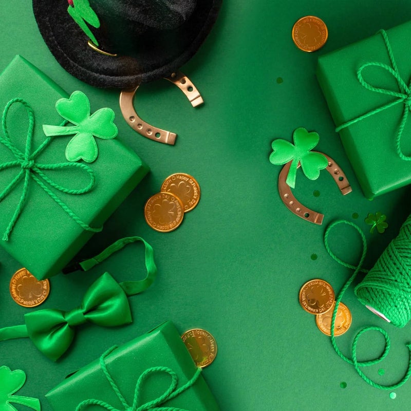 PLULON 60 Sheets Orange Green White Tissue Paper Bulks, Tissue Paper for Gift Bags for St Patrick's Day Birthday Gift Wrapping Wedding Holiday Decoration - Image 4