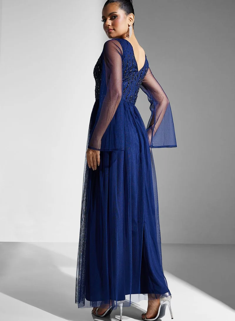 Namshi x Embellished Bodice Dress