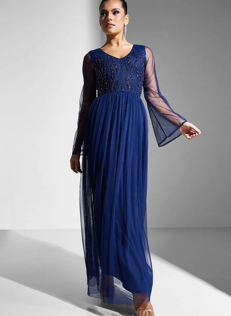Namshi x Embellished Bodice Dress