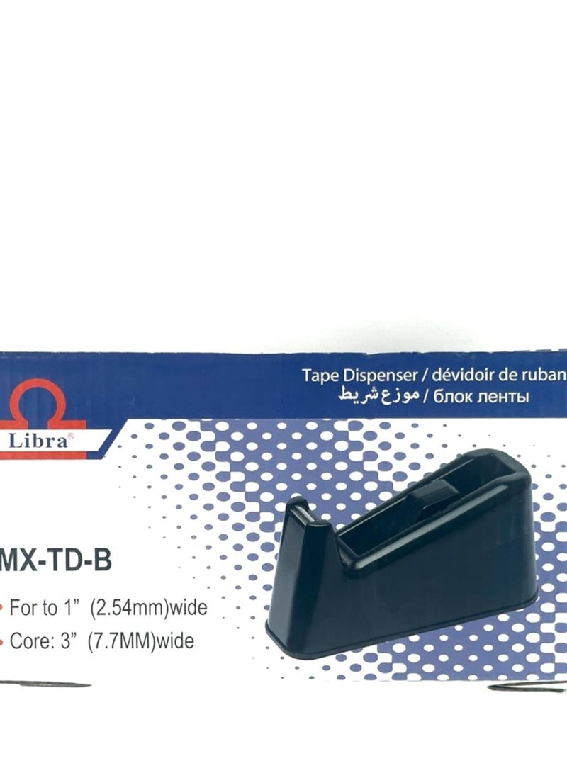 Libra Heavy Duty Tape Dispenser for 1" (2.54mm) Wide Tape Rolls with 3" (7.7mm) Core – Premium Durable Construction with Ergonomic. - Image 2