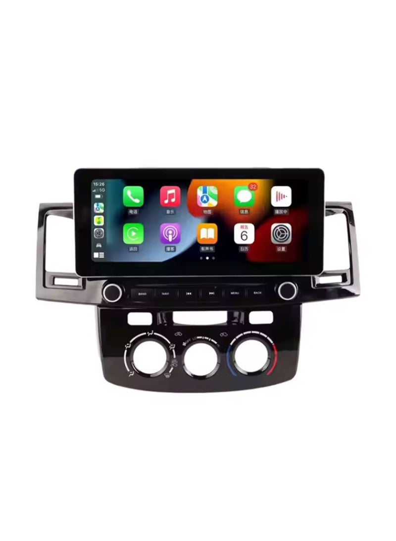 Raymos 12.3 inch Toyota Car Stereo  Toyota Fortuner 2008–2015  Android Screen Support Apple Carplay Android Auto Wireless 4GB RAM Fast Interface included 4G Wifi USB QLED ( 1280x720 ) - Image 1