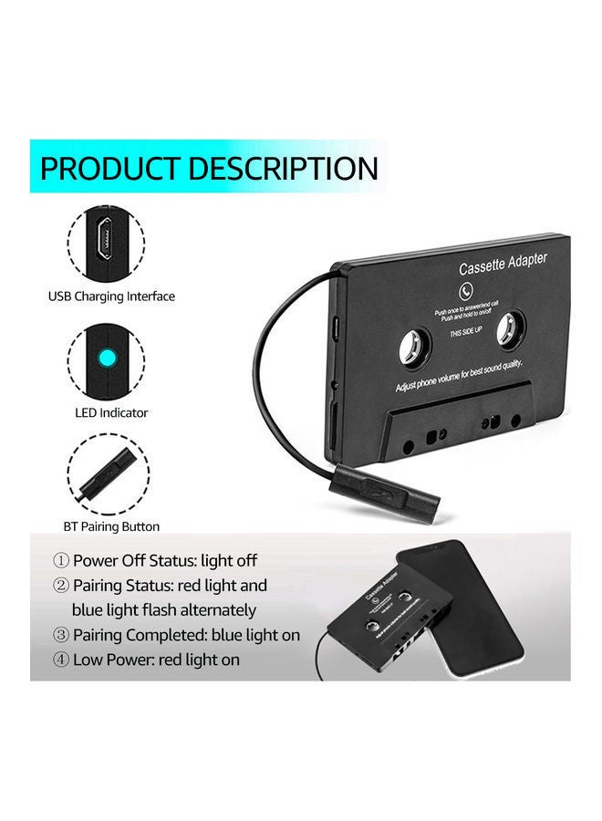 NIBEMINENT Bluetooth Cassette Tape Adapter - Image 2