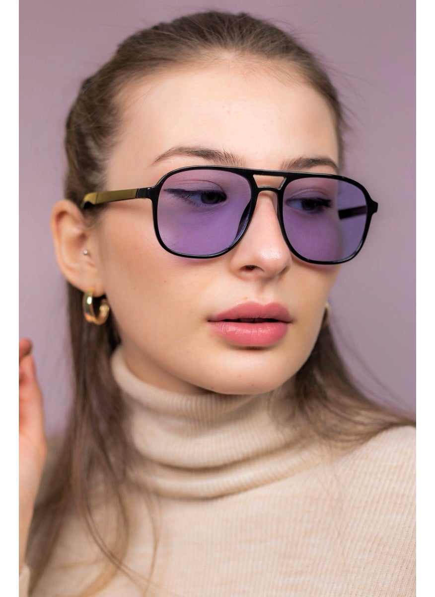 Focus On Asgard Black Purple Sunglasses  - Image 2