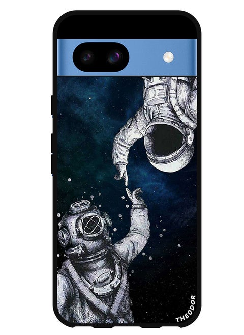 Protective Case Anti Scratch Shock Proof Bumper Cover For Google Pixel 8a Astronaut And Diver