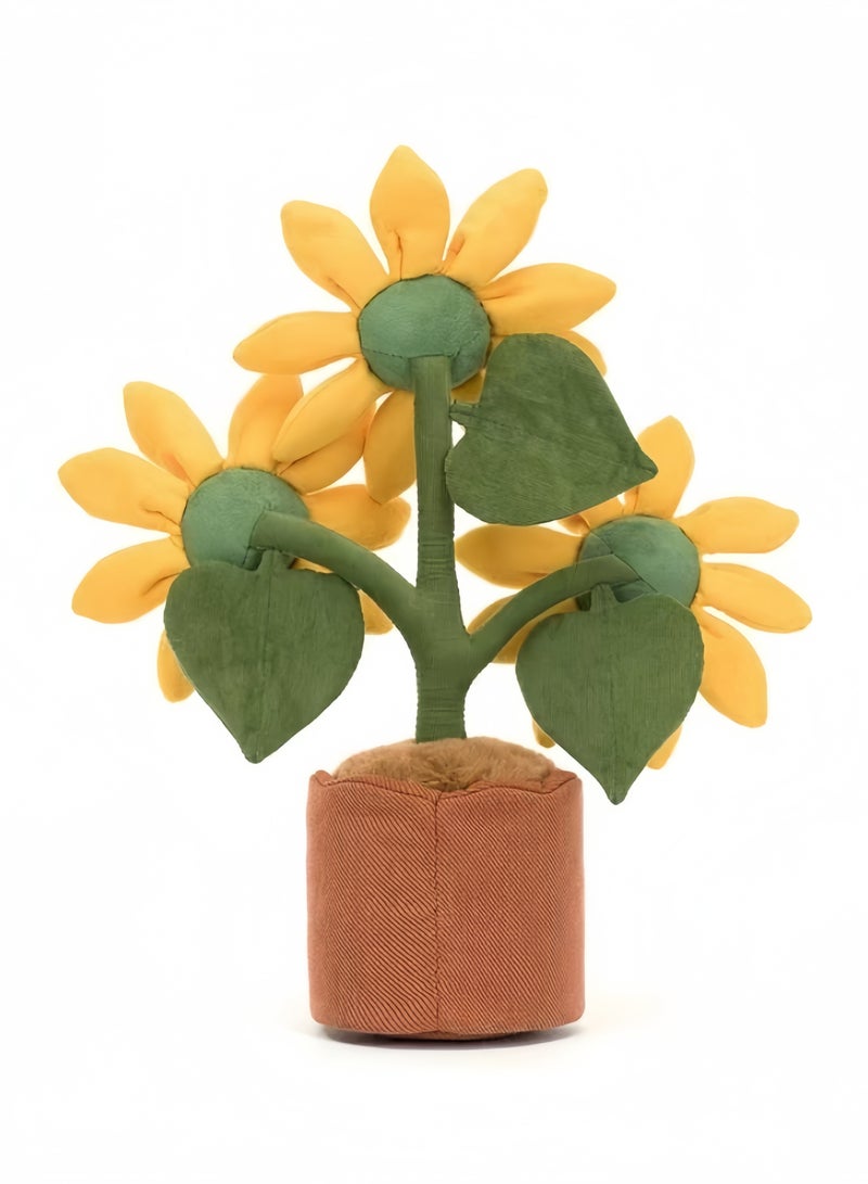 جيليكات لعبة دمى جليكات أموسابلز دمية دوار الشمس بونساي الناعمة المهدئة هدية عيد ميلاد - Image 3