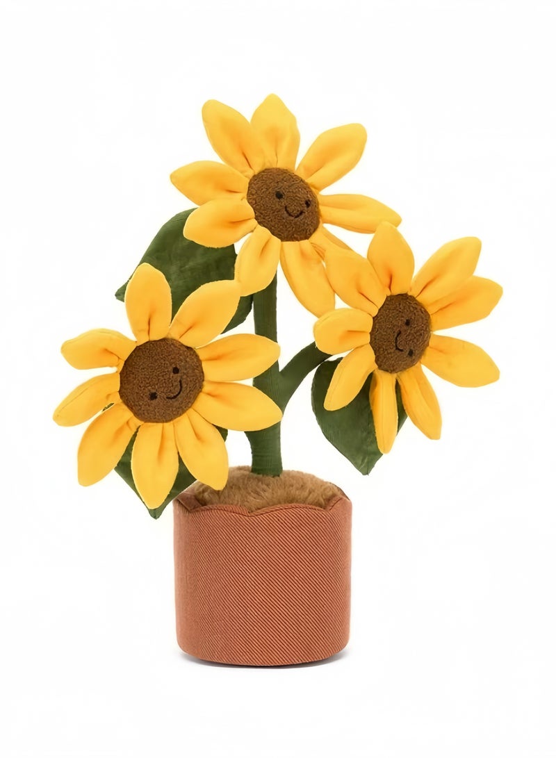 جيليكات لعبة دمى جليكات أموسابلز دمية دوار الشمس بونساي الناعمة المهدئة هدية عيد ميلاد - Image 1