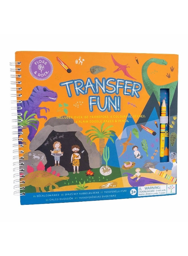Floss & Rock Dino Transfer Fun Spiral Bound Book (Hardcover) - Image 1