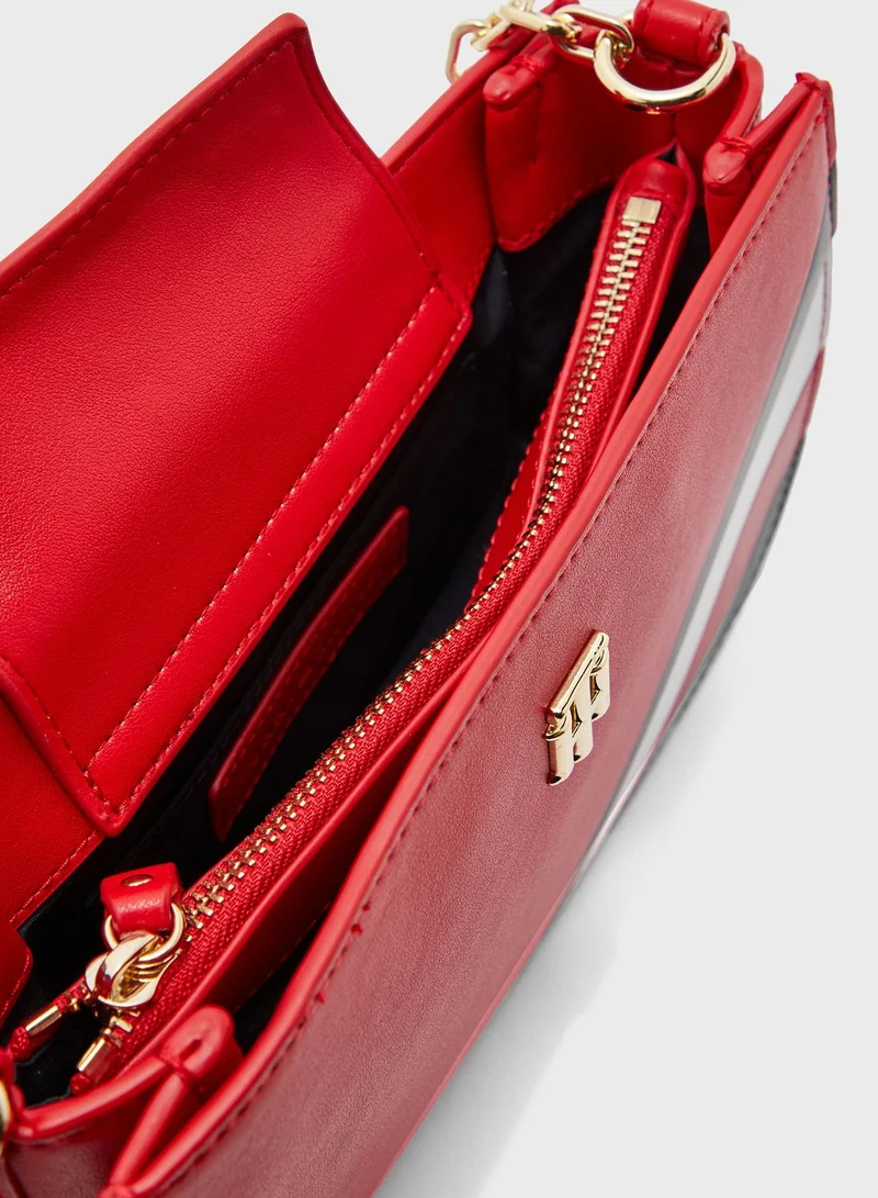 TOMMY HILFIGER Dressy Flap Over Crossbody