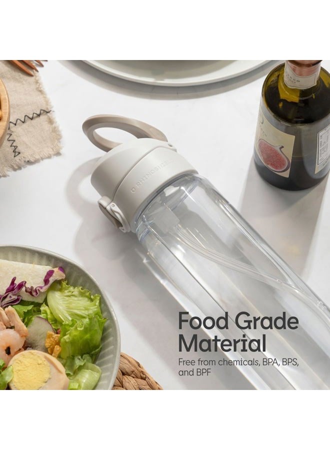 RHINOSHIELD AquaStand Magnetic Bottle 23 oz | Round Mouth Stainless Steel Insulated Water Bottle, Sport Bottle with MagSafe Compatible Handle, Tripod with Adjustable Angles, Leak Proof - Classic White - Image 5