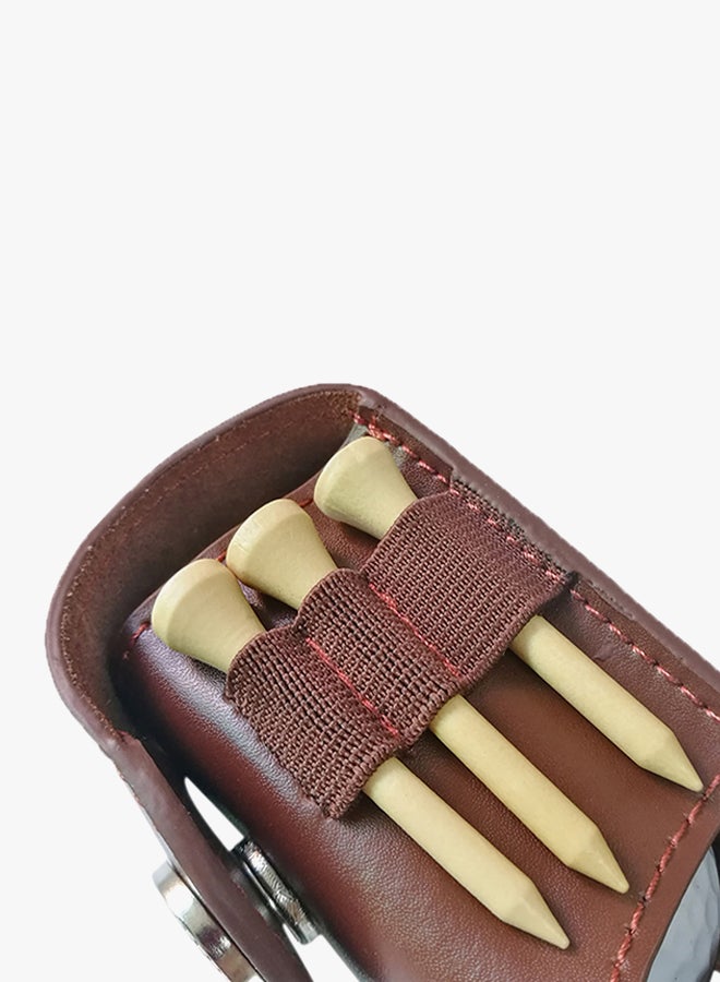 Sharpdo Leather Mini Golf Ball And Holder - Image 2