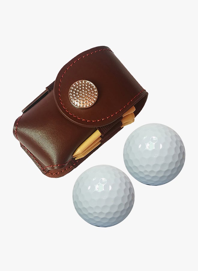 Sharpdo Leather Mini Golf Ball And Holder - Image 4