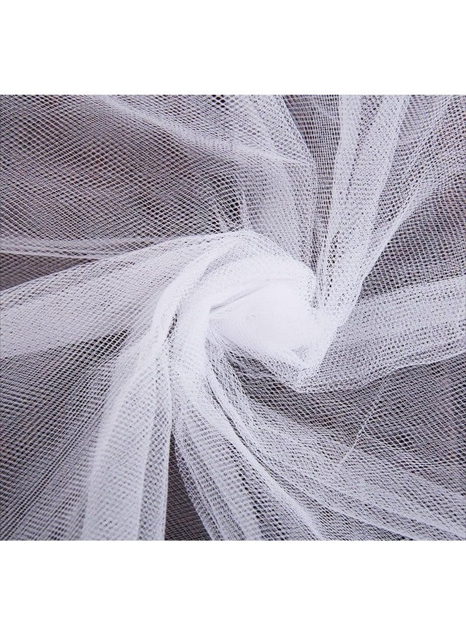 VRB Dec قماش شبكة متعدد الأغراض VRB DecTM 5 متر للتزيين، تعبئة التروسو، قاعة الحفلات، باقة، تعبئة الهدايا، غرفة البوجا (أبيض) - Image 1