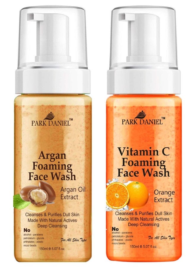 Park Daniel Argan Oil and Vitamin C Foaming Face Wash For Deep Cleansing for Normal to Dry Skin Combo of 2 of 150 ML(300 ML) - Image 2