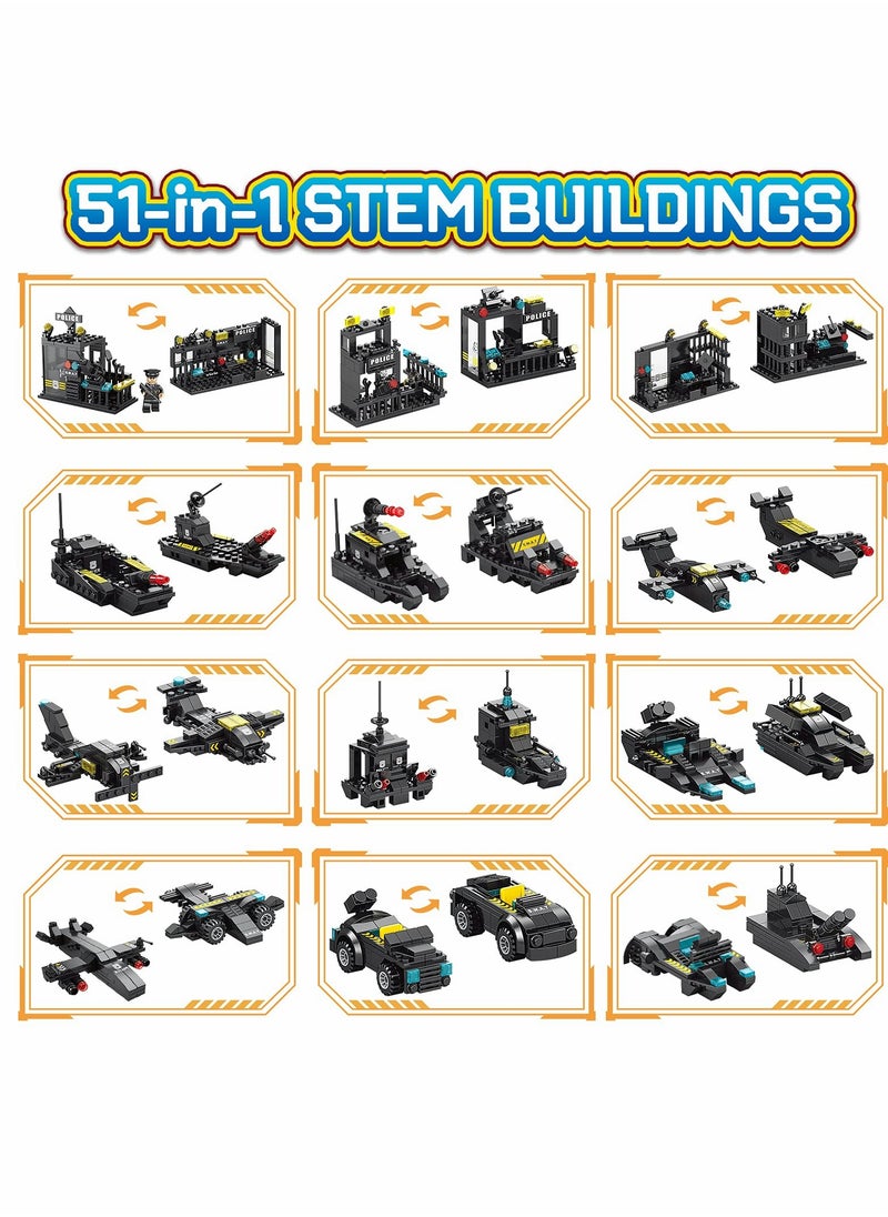KASTWAVE 51-in-1 Robot Building Kit for Kids STEM Building Toys Erector Set for Boys 8-12 Engineering STEM Projects Construction Building Blocks Toys Gifts for Boys Kids Age  - Image 4