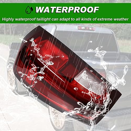 Lochnchn Tail Light Assembly Compatible With 2019-2024 GMC Sierra 1500 2500HD 3500HD Left Driver Side Taillight Rear Lamp Brake Light Replace# 84565919 GM2800309 Halogen Type - Image 5