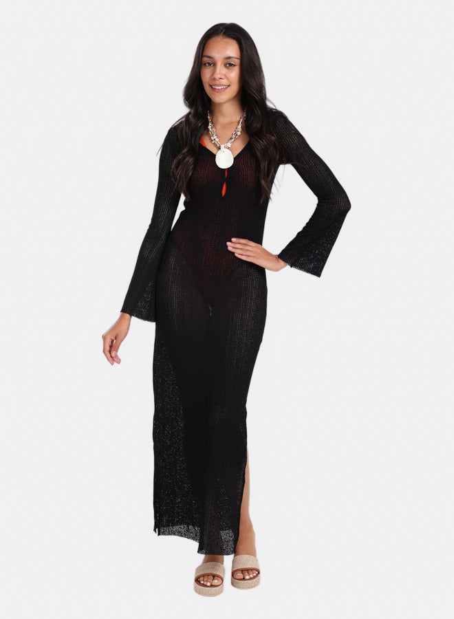 Carina Knitted Long Beach Dress - Image 1