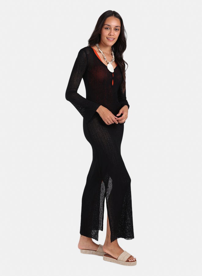 Carina Knitted Long Beach Dress - Image 5
