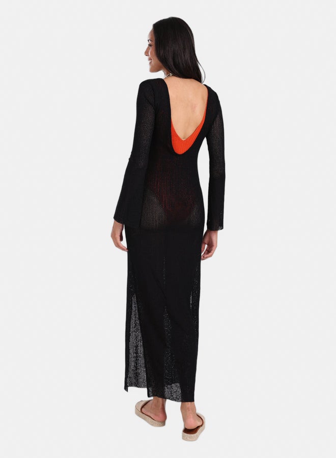 Carina Knitted Long Beach Dress - Image 3