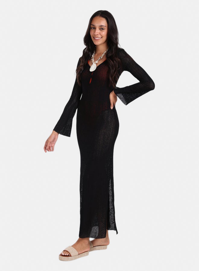 Carina Knitted Long Beach Dress - Image 2