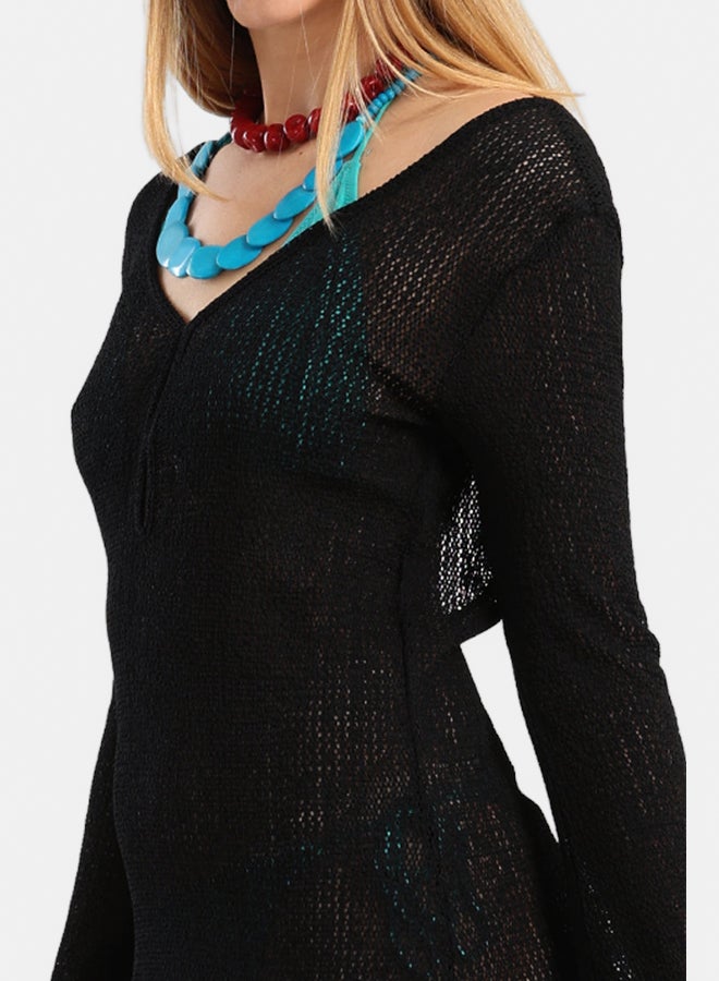 Carina Knitted Long Beach Dress - Image 4