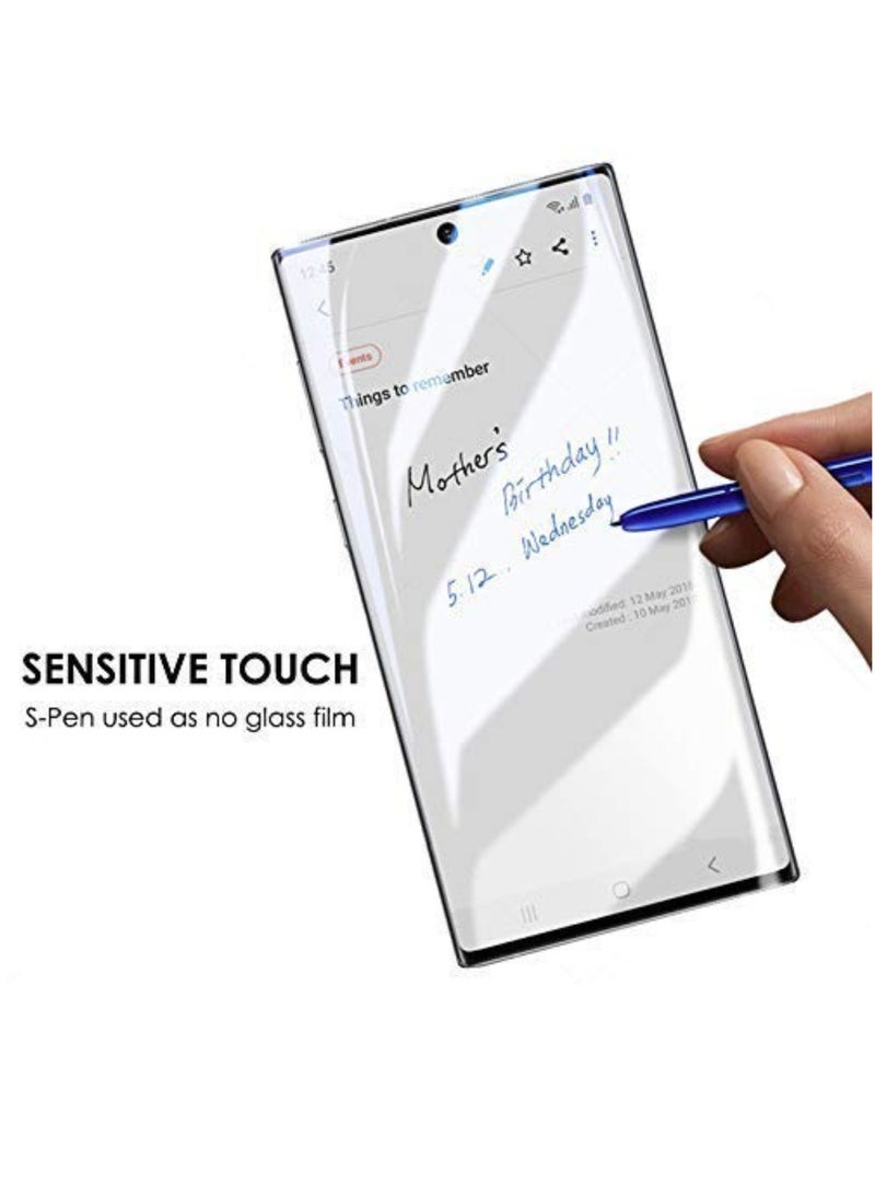 ELTRAZONE Curved Edge Glue Glass Screen Protector for Samsung Galaxy Note 10 Plus - Image 2