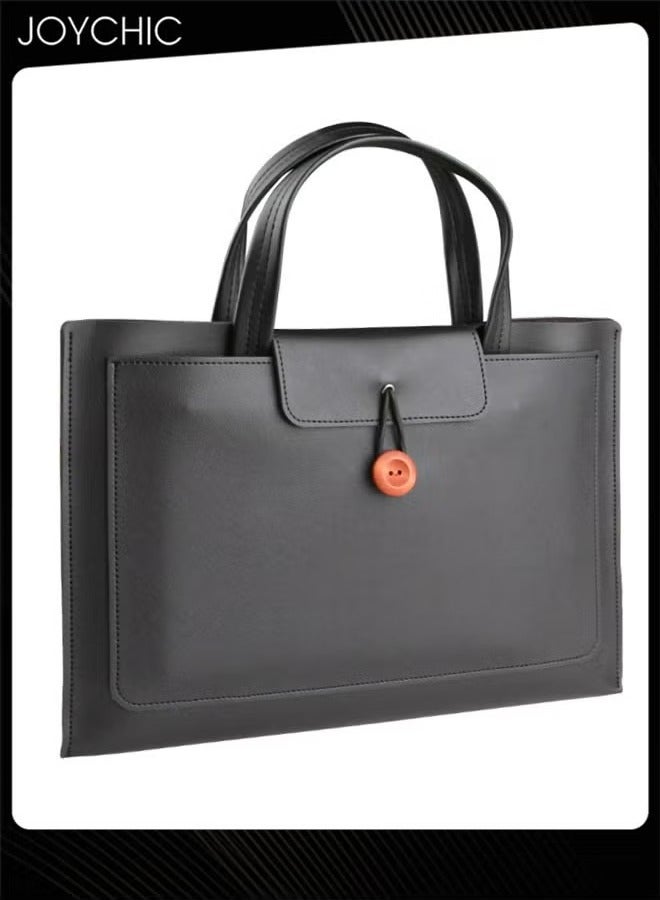 Joychic Laptop Tote Bag for Women and Men Waterproof Faux Leather Computer Bags Business Office Work Bag Briefcase with multi-pockets Suitable for 15.6/16 Inch Laptop - Image 1