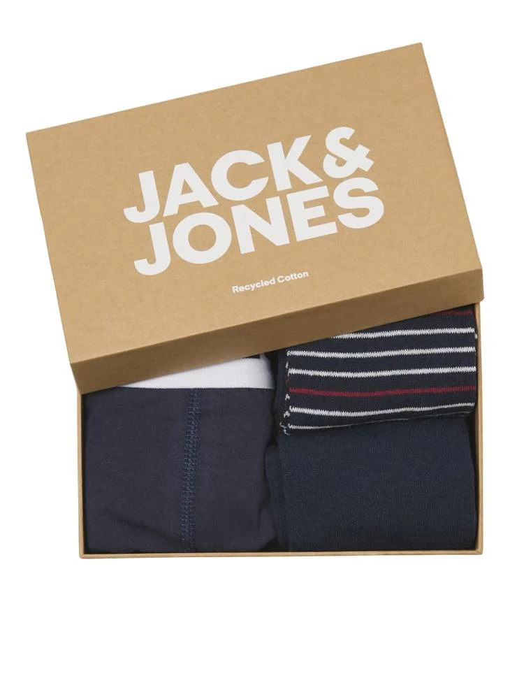 JACK & JONES  Log Socks and Trunks Gift Box for Men | Best Price UAE