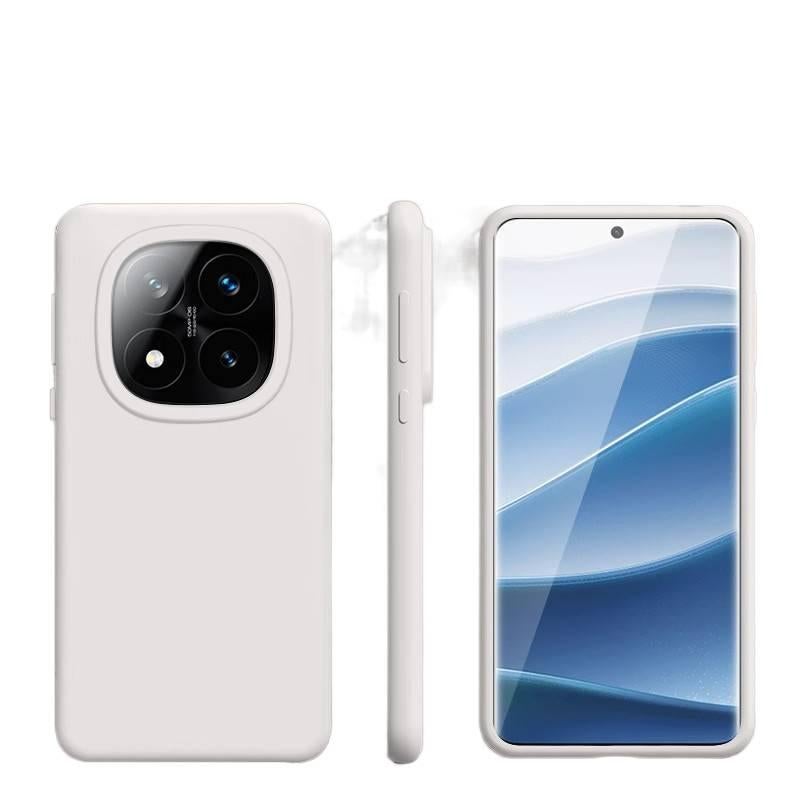 LS غطاء واقي بسيليكون لـ Redmi Note 14 مع مقاوم للصدمات وحماية من السقوط مع مقاوم للصدمات مع تغطية كاملة مع مقاوم للخدش باللون رمادي من السيليكون باللون الأحمر باللون الرمادي - Image 2