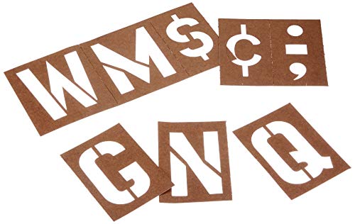 DURO 3330 Oil Board Lettering Stencil Set, Brown, 4" - Image 2