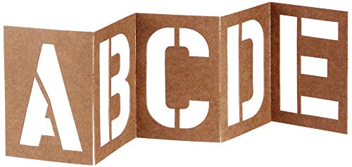 DURO 3330 Oil Board Lettering Stencil Set, Brown, 4" - Image 5