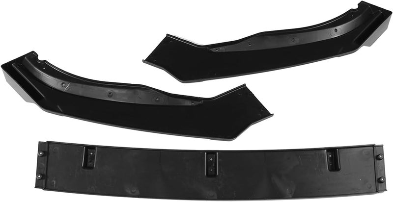 Wivplex 3PCS Black Carbon Fiber Look Front Bumper Lip Kit for VW Passat 2020 - Image 5