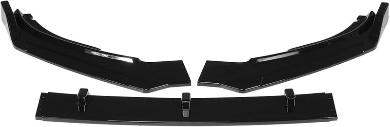 Wivplex 3PCS Black Carbon Fiber Look Front Bumper Lip Kit for VW Passat 2020 - Image 4
