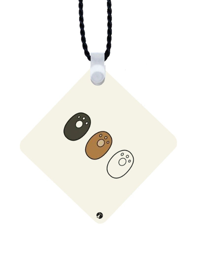 RKN We Bare Bear Printed Car Mirror Pendant - Image 2