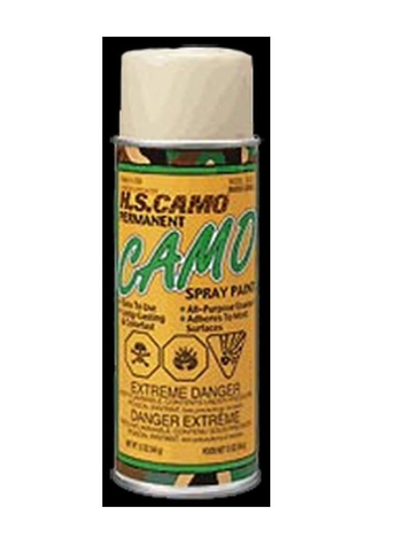 Hunters Specialties Camo Spray Paint - Non-Reflective Finish Water Resistant Fast Drying Paint for Treestands, Decoys, Blinds & Other Hunting Equipment, 12 Oz Spray Can - MARSH GRASS (TAN)