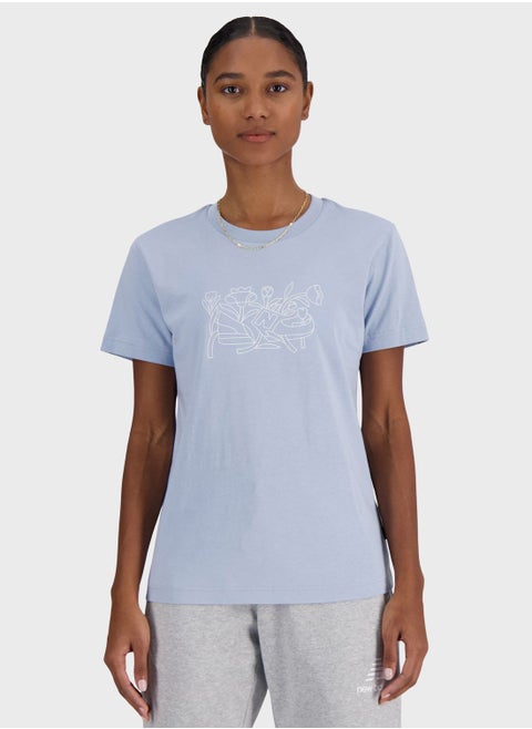 Logo Floral T-Shirt