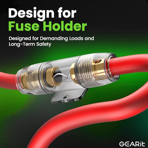 GearIT سلك GEARit 10 قياس (50 قدم لكل منهما - أسود/أحمر) نحاس مغطى بالألمنيوم CCA - الطاقة الأساسية للسيارات/الأرضي لكابل البطارية، صوت السيارة، حزام المقطورة، الكهرباء - 100 قدم إجمالي سلك 10ga AWG - Image 5