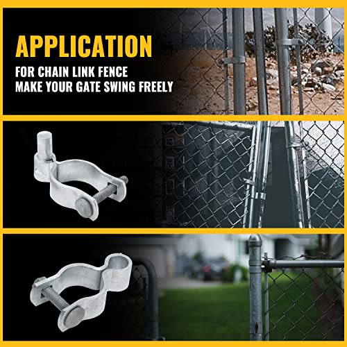 VIVIDA 1-5/8" Chain Link Gate Hinge Kit, Include Female & Male Gate Hinges, Chain Link Fence Hardware, Galvanized Steel, 2 Set - Image 2