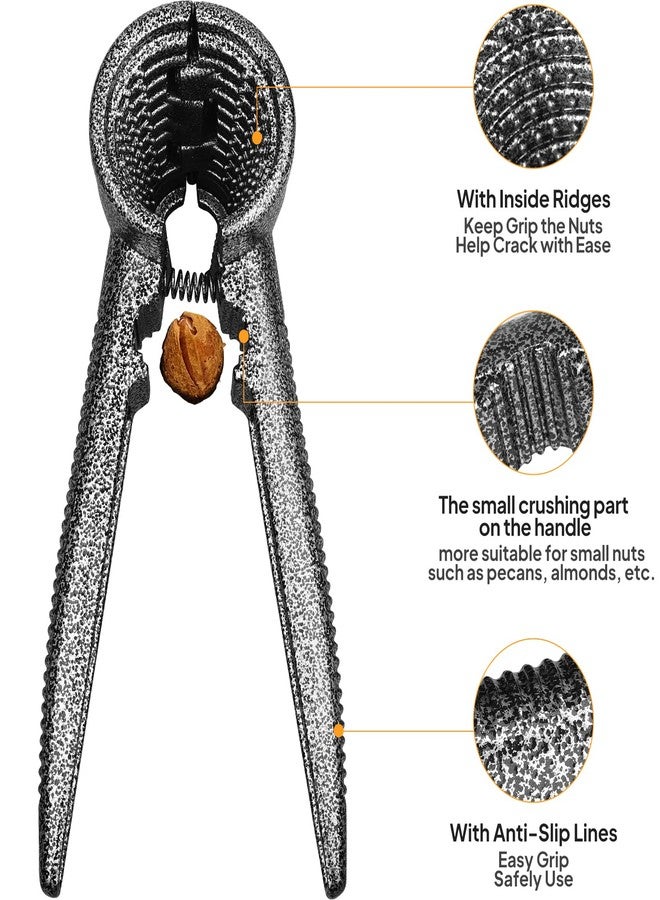 Sanchamy كسارة جوز البقان، كماشة جوز بمقابض مانعة للانزلاق، أداة متينة لكسر جوز السلطعون بقبضة جيدة، تتضمن قطعتين للفك - Image 3