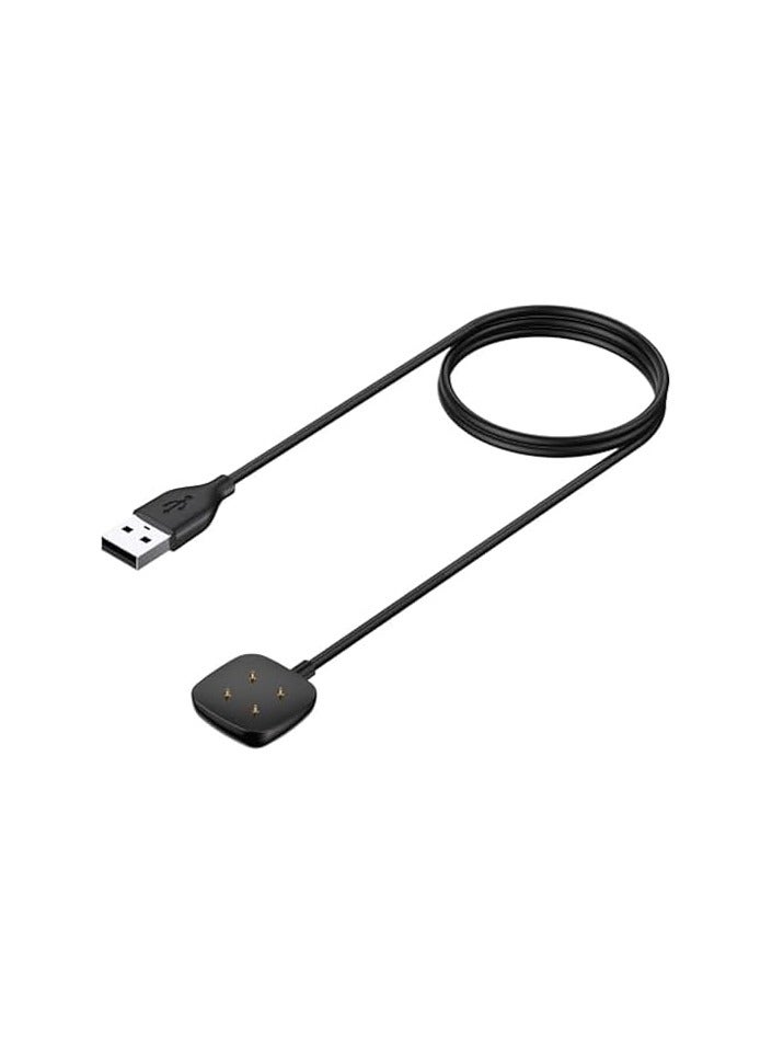 Charger Compatible with Fitbit Versa 3 / Versa 4 / Sense/Sense 2 Charger, Replacement Charging Cable USB Charger Dock for Versa 4 / Sense 2 Smartwatch  - Image 1