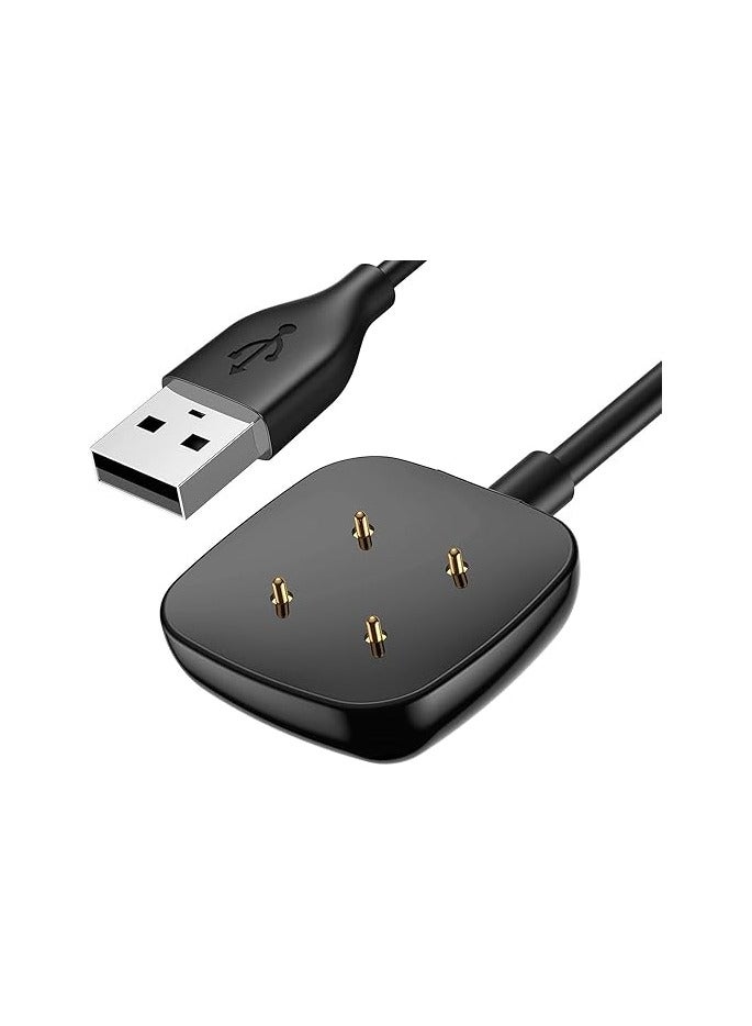 Charger Compatible with Fitbit Versa 3 / Versa 4 / Sense/Sense 2 Charger, Replacement Charging Cable USB Charger Dock for Versa 4 / Sense 2 Smartwatch  - Image 3