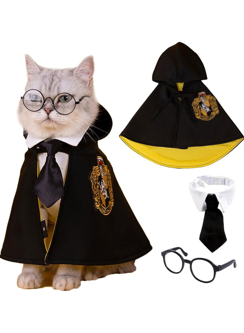 A.M Dog Cat Halloween Costumes Cape Pet Halloween Apparels Cosplay Costume Pet Photo Props Supplies for Halloween - Image 1