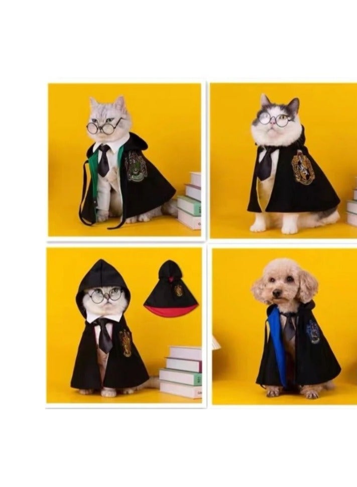 A.M Dog Cat Halloween Costumes Cape Pet Halloween Apparels Cosplay Costume Pet Photo Props Supplies for Halloween - Image 2
