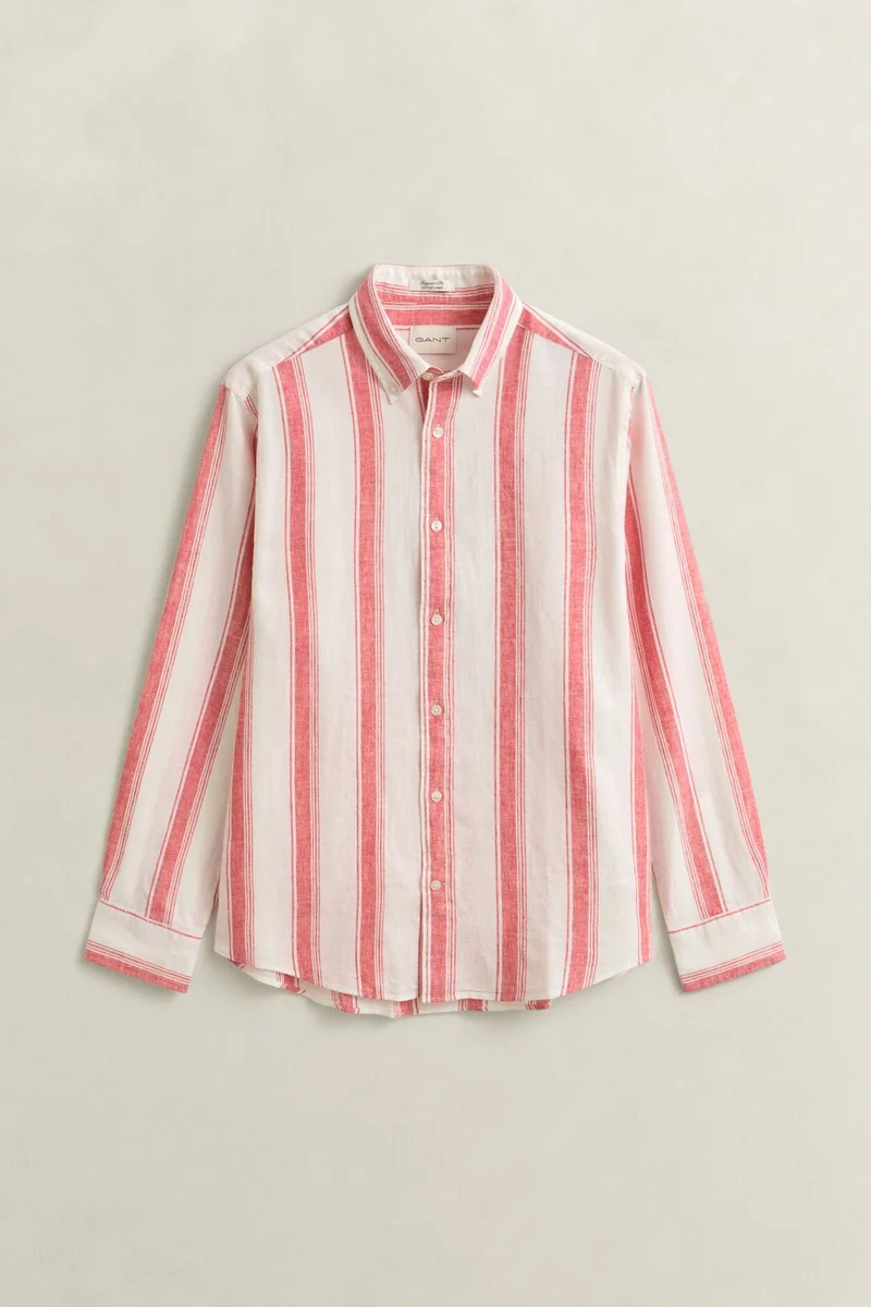 Gant  Regular Cotton Linen Stripe Shirt for Men | Best Price UAE