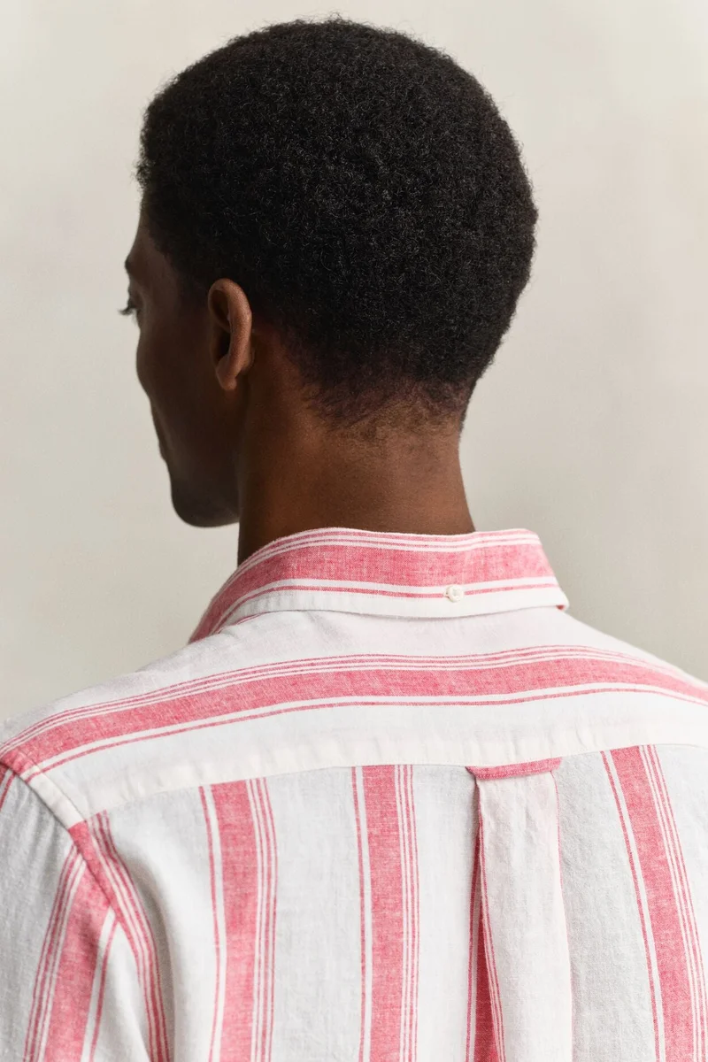 Gant  Regular Cotton Linen Stripe Shirt for Men | Best Price UAE